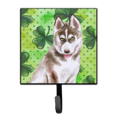 Carolines Treasures Siberian Husky Grey St Patricks Leash or Key Holder BB9870SH4